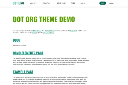 Screenshot of Dot-Org