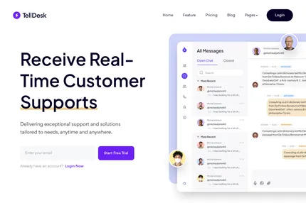 Screenshot of Telldesk Hugo