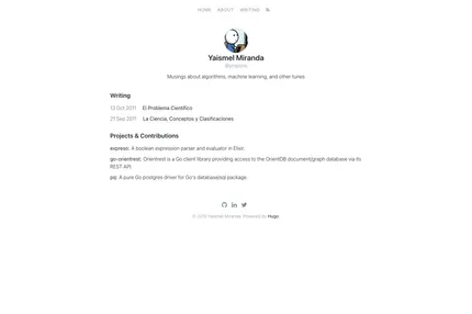 Screenshot of Hugo Yaz