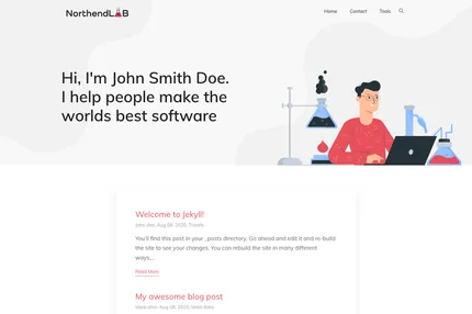 Screenshot of NorthendLab Jekyll