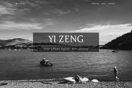 Screenshot of Yizeng.me