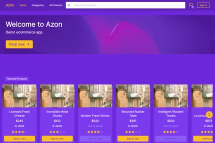 Screenshot of Azon Shop
