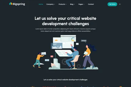 Screenshot of Bigspring Next.js
