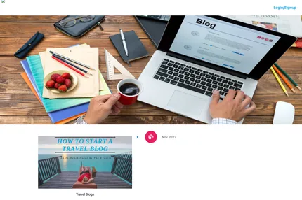 Screenshot of Blog App NextJS