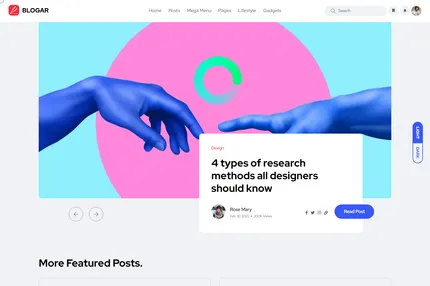 Screenshot of Blogar