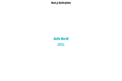 Screenshot of Next Js Boilerplate