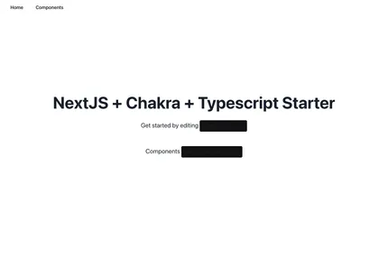 Screenshot of Nextjs Chakra Typescript