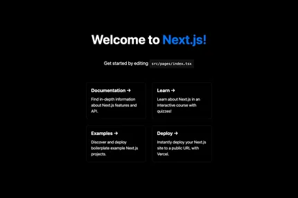Screenshot of Clean Arch Nextjs Starter