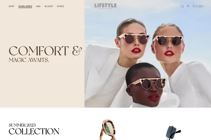 Screenshot of Lifestyle - Ecommerce website Next.js Template