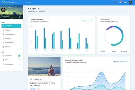 Screenshot of MaterialPro NextJs Admin Dashboard (App Directory)