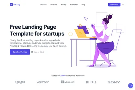 Screenshot of Nextly