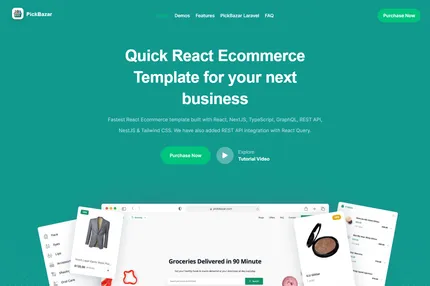 Screenshot of Pick Bazar