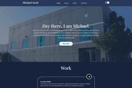 Screenshot of Nextjs Portfolio Template