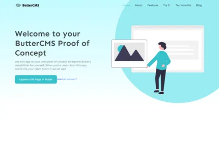 Screenshot of Nextjs Starter Buttercms