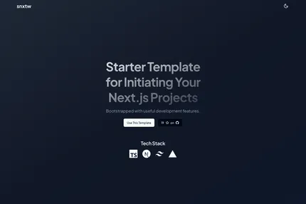 Screenshot of Nextjs Starter Tailwind