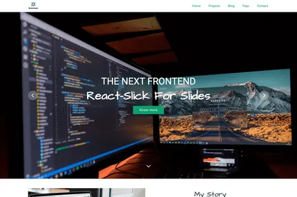 Screenshot of NextJS Tailwindcss Template