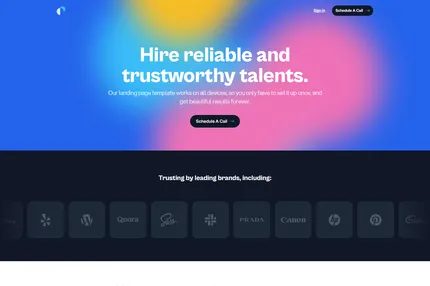 Screenshot of Talent