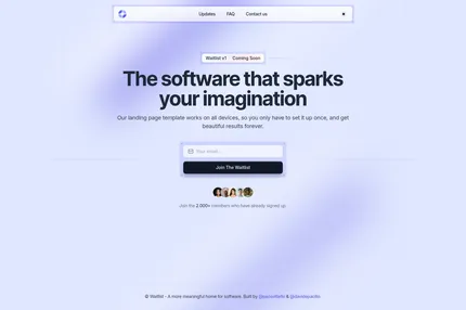 Screenshot of Waitlist