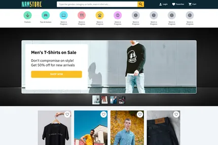 Screenshot of Next Web Ecommerce