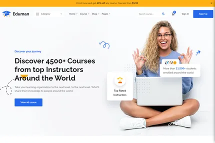 Screenshot of Eduman